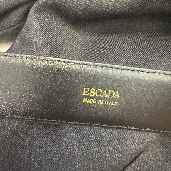 Escada Margaretha Key Wool Button Wrap Dress W/ Belt Size 44 FLAWED - Picture 13 of 16